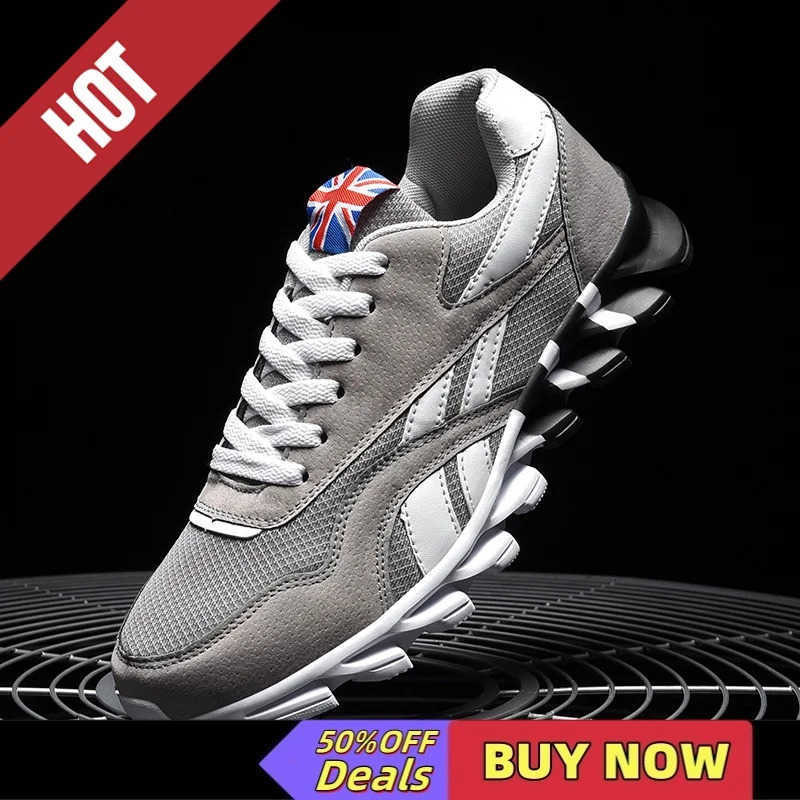 Trend Size 46 47 48 Mens Wear-resistant Cushioning Thick-soled Fitness Sneakers Outdoor Breathable Running Shoes for Men M250818