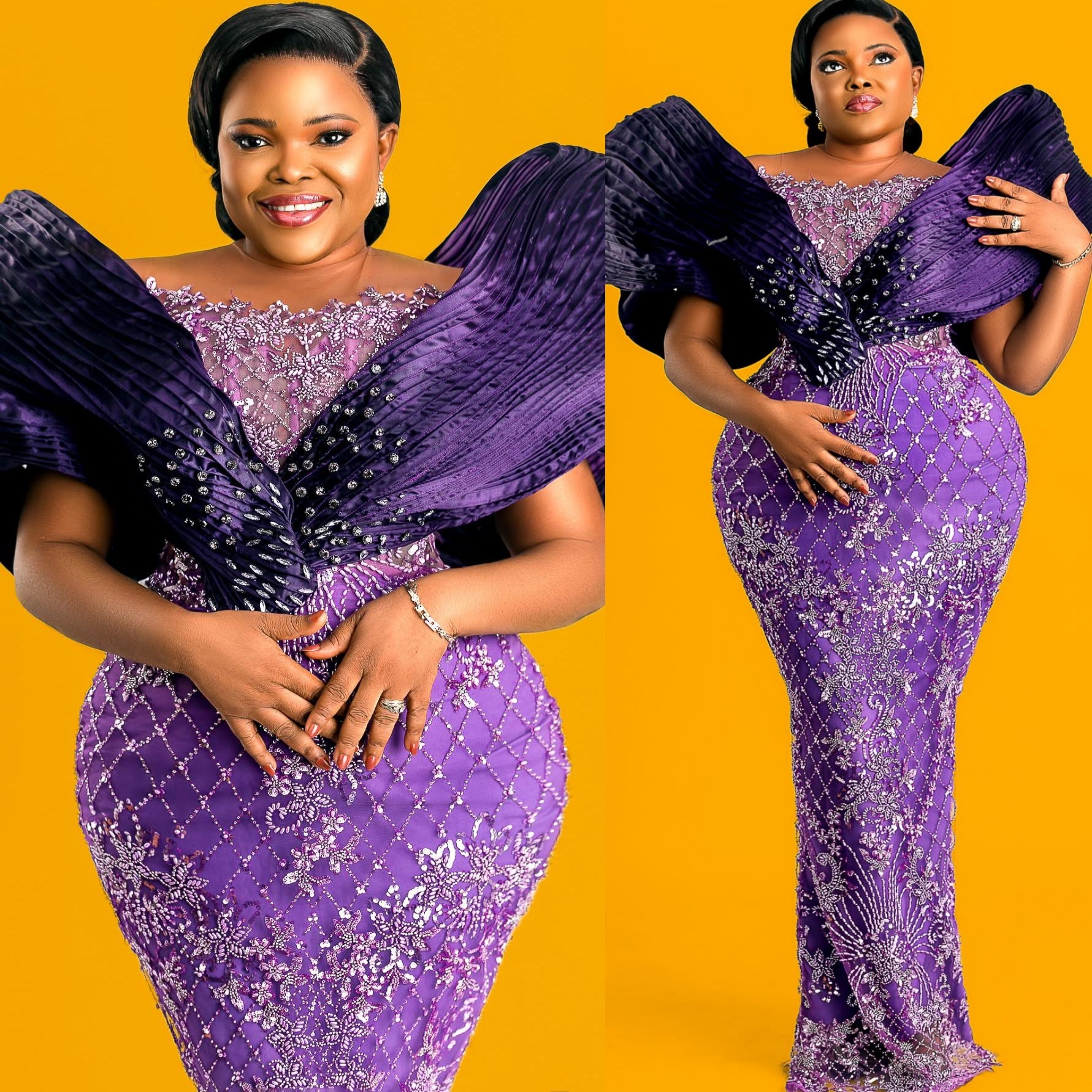 Sheath Purple Prom Dresses 2025 Beaded Crystals Sequined Lace Evening Formal Party Second Birthday Engagement Gowns Plus Size Dress For Special Occasi