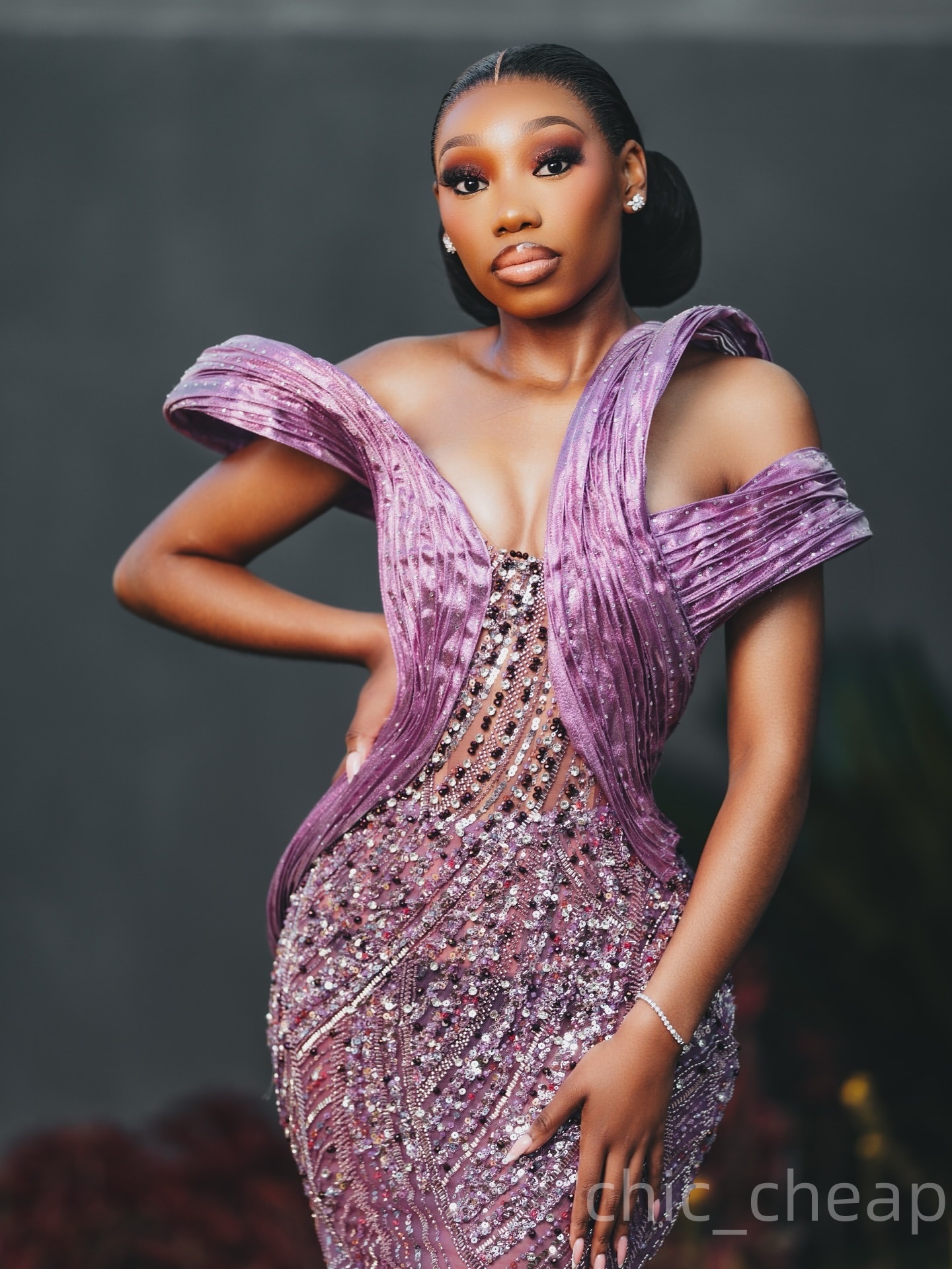 Aso Ebi Light Purple Mermaid Prom Dresses 2025 Crystals Beaded Stylish Evening Formal Party Second Birthday Engagement Gowns Plus Size Dress For Speci