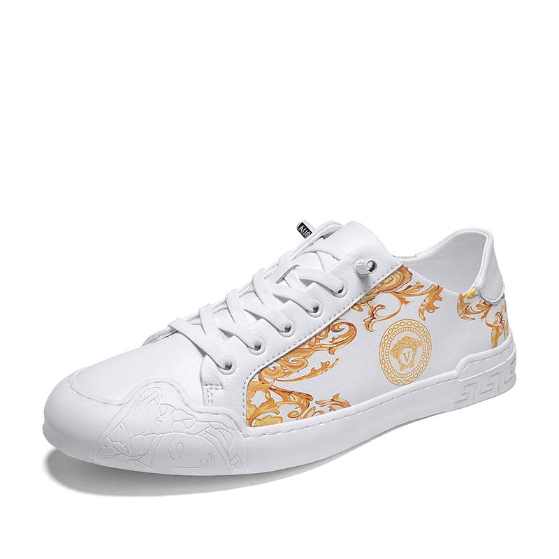 Trendy Summer Collection: Luxury White Athletic Shoes with Elegance by Top Male Apparel Line