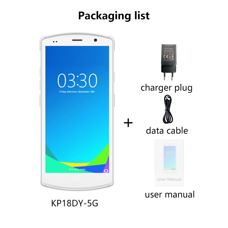 Compact Efficient PDA handheld Scanner 4000mAh Battery Waterproof Logistics Management Device 1D/2D NFC Capabilities Supports fingerprint recognition.