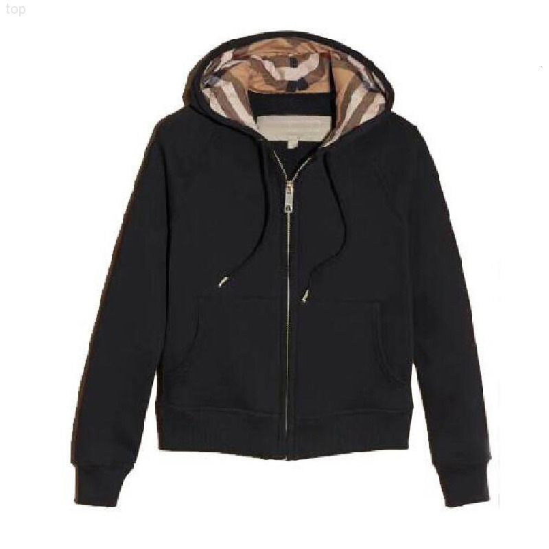 designers high quality womens hoodies sweater jackets with zipper women slim burberrys2 burberriness hoodie sweatshirt brands tops spring autumn and winter cotto