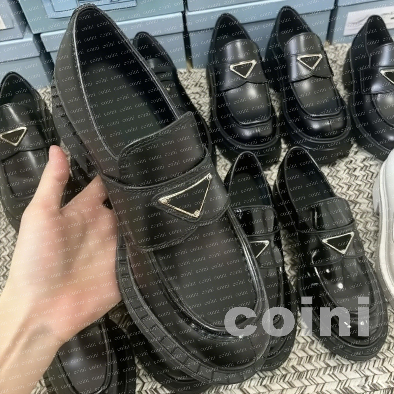 Designer Shoes Monolith Loafers Women Loafers Leatear Black Matte Platform Shoes Women Casual Shoes Chunky Heel Oxford Shoes