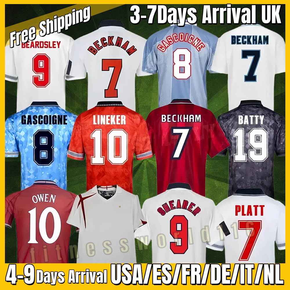 xxxl 4xl GASCOIGNE Retro soccer jerseys ENGLAND SOUTHGATE ENGLANDs Retro 1990 96 ROONEY GERRARD LAMPARD Euro SHEARER 98 Kids Vintage shirts football jersey S-4XL