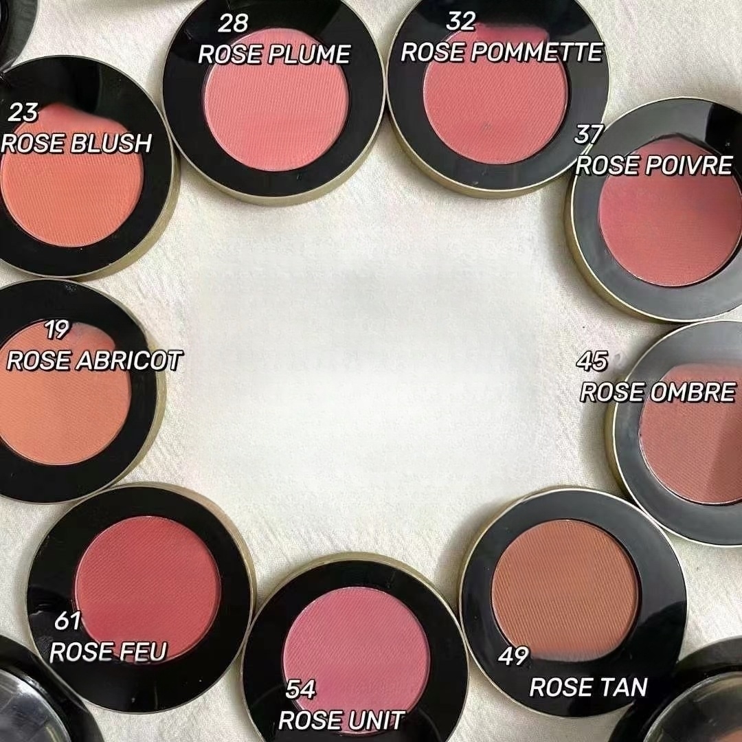 Makeup face blusher sheertone Solid color blush Long-lasting Natural Easy Wear with mirror No brush 2g Mini orange luxury Cosmetics