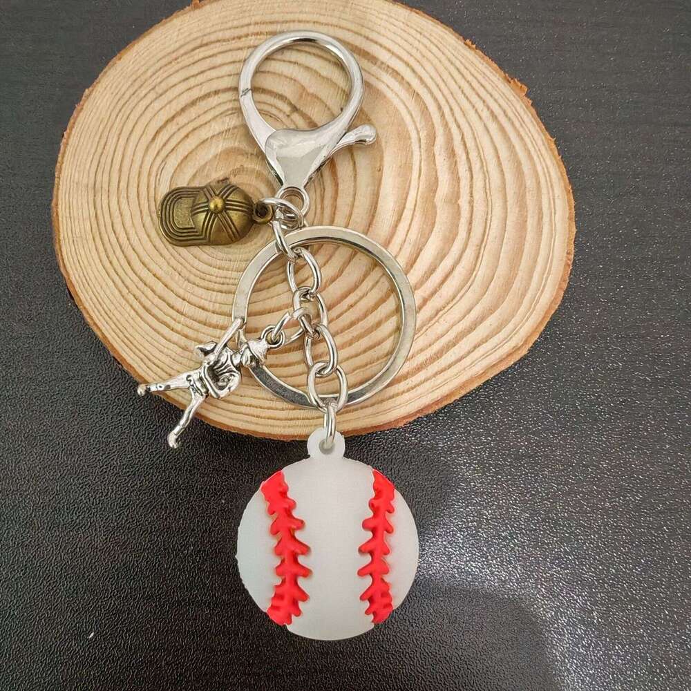 Simulated Football 3D Pendant Sports Event Mini Souvenir Keychain Accessory