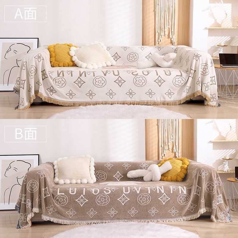Ins style Cat-Proof Luxury All-Season Universal designer luxcury Throw Full Cover Blanket Sofa Slipcover Dustproof ddmythur