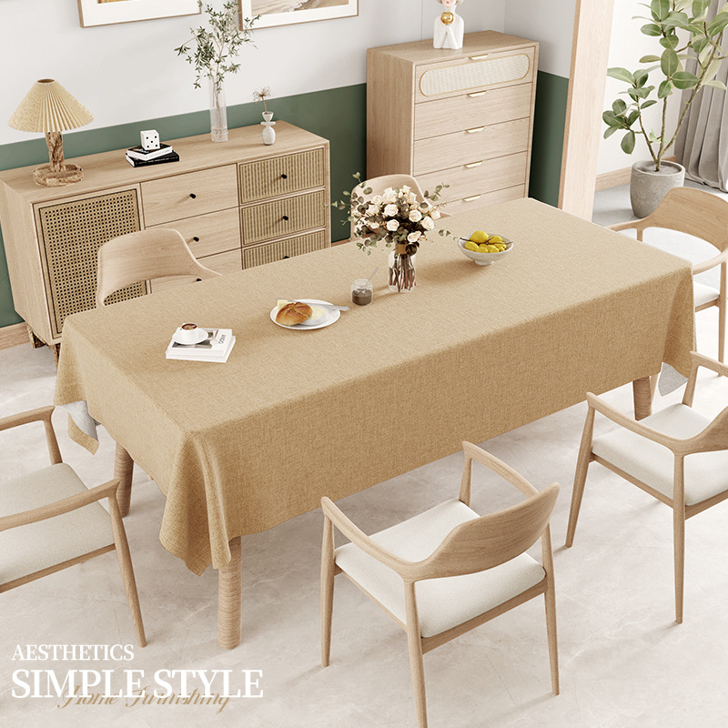 Cotton and linen tablecloth Japanese style solid color rectangular table cloth art tablecloth coffee table mat tablecloth KTLB1