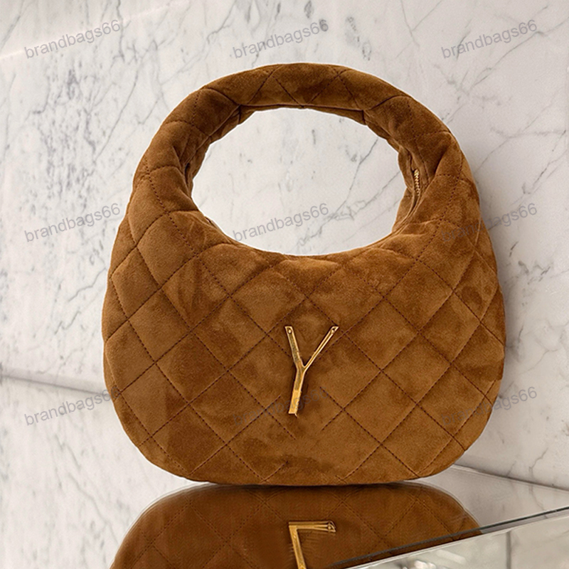 Handbag designer bag moon bag sheepskin handbag brand gold zipper ladies shopping bag travel leisure Mini bag2025 12A