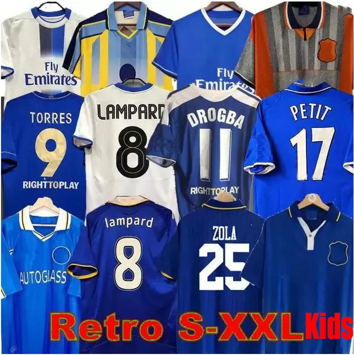 Retrio CFC Soccer Jerseys Retro Lampard Torres Drogba TORRES 11 12 13 94 95 96 97 98 99 Terry 2011 Camiseta WISE 05 06 COLE ZOLA Vialli 07 08 01 03 HUGHES Football Shirt