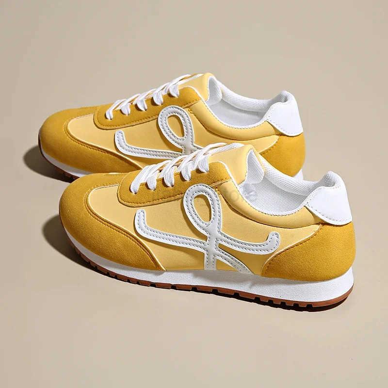 New Vulcanized Wedged Sneakers Womens Lace Up Sports Shoes Casual Non Slip Trainers Comfortable Jogging Shoes Sneakers M250818