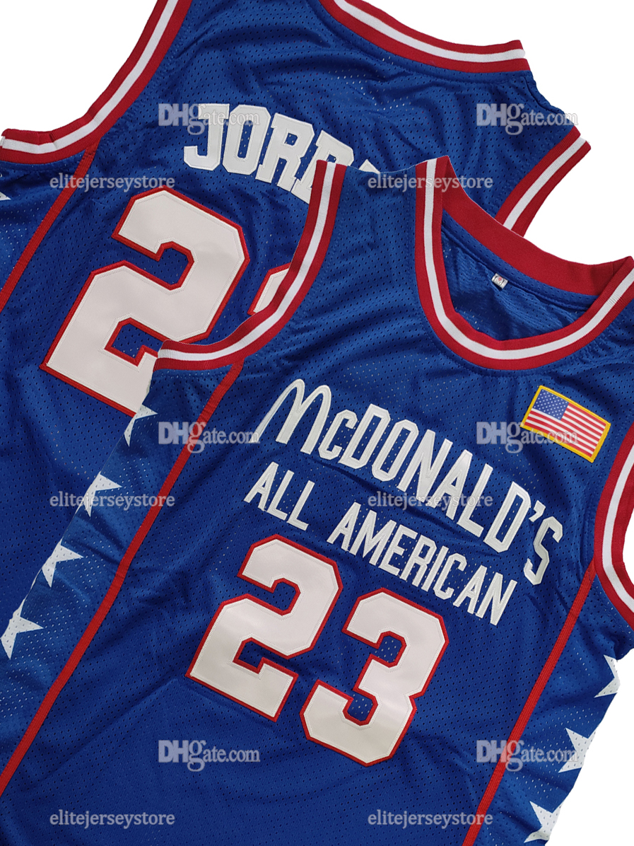 In Stock McDonald'S All American 33 BYANT 15 Cater Basketball Jersey Gift 100% Stitched Embroidered Letter Number Design Retro Classic Sportswear