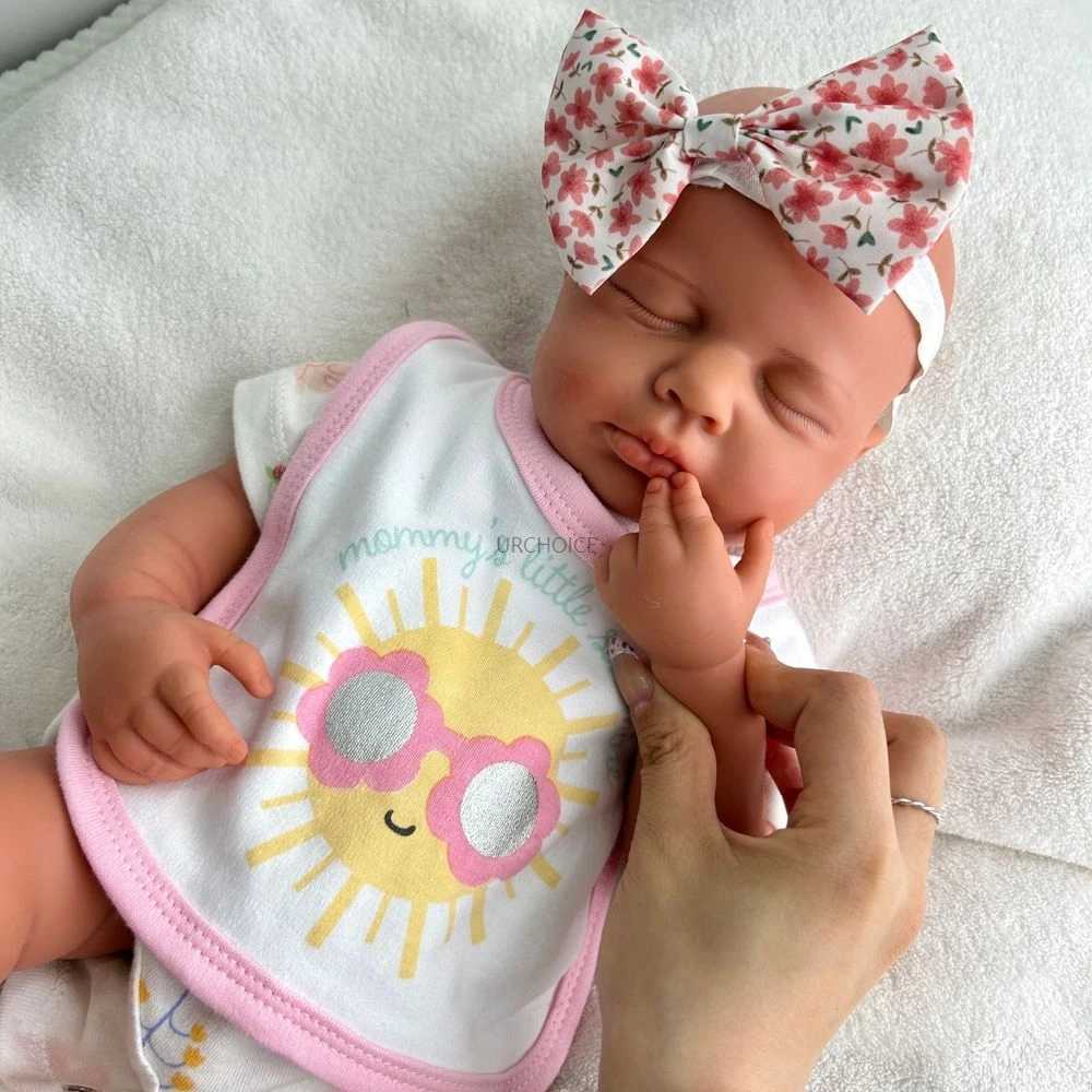20Inch Loulou Full Soft Silicone Reborn Baby Girl Lifelike Skin Handmade Details Doll for Display Collectible Gift Z250818