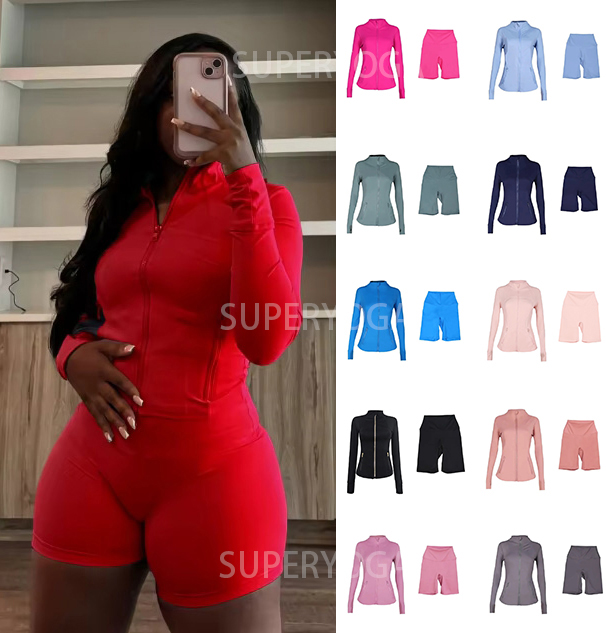 High quality Women Yoga Set Breathable Quick-Dry Jacket Leggings Sports Running Yoga Studio Home Leisure Outdoor Sports yoga sets