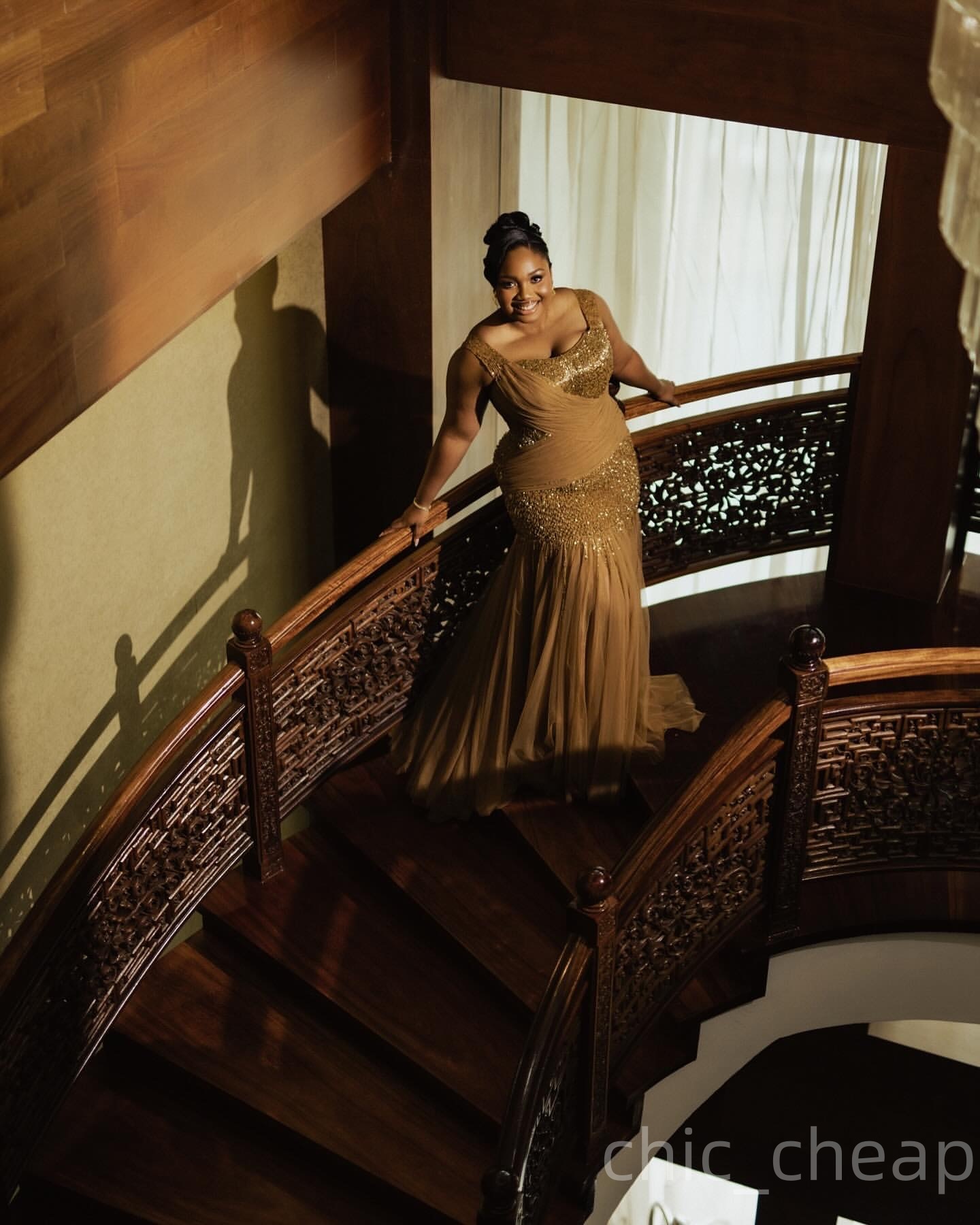 Brown Mermaid Prom Dresses 2025 Crystals Beaded Spaghetti Tulle Evening Formal Party Second Birthday Engagement Gowns Plus Size Dress For Special Occa