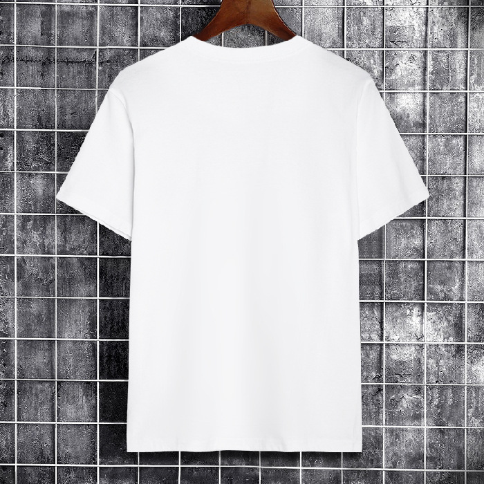 200g Combed Cotton Short Sleeve T-Shirt Summer Mens Loose Simple Round Neck Solid Color Base Shirt Women 220408