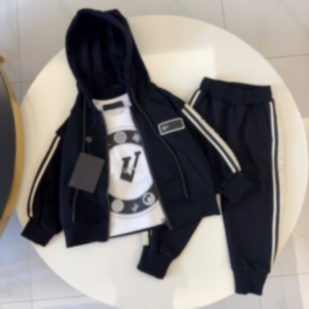 child tracksuit hood kid jacket hoodies baby winter jackets hooded kids designer clothes girl boy three pieces set fashion Christmas birthdays parties school