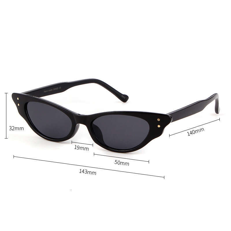 Luxurious Sunglasses Triangle Cat Eye Men Narrow Designer Sunglasses Versatile Frame Sun Glasses for Women Summer High-End Feel