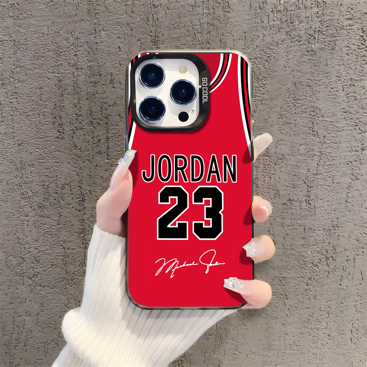Jordan 23 Retro Print iPhone Case - Durable Protection Cover for All Series Models