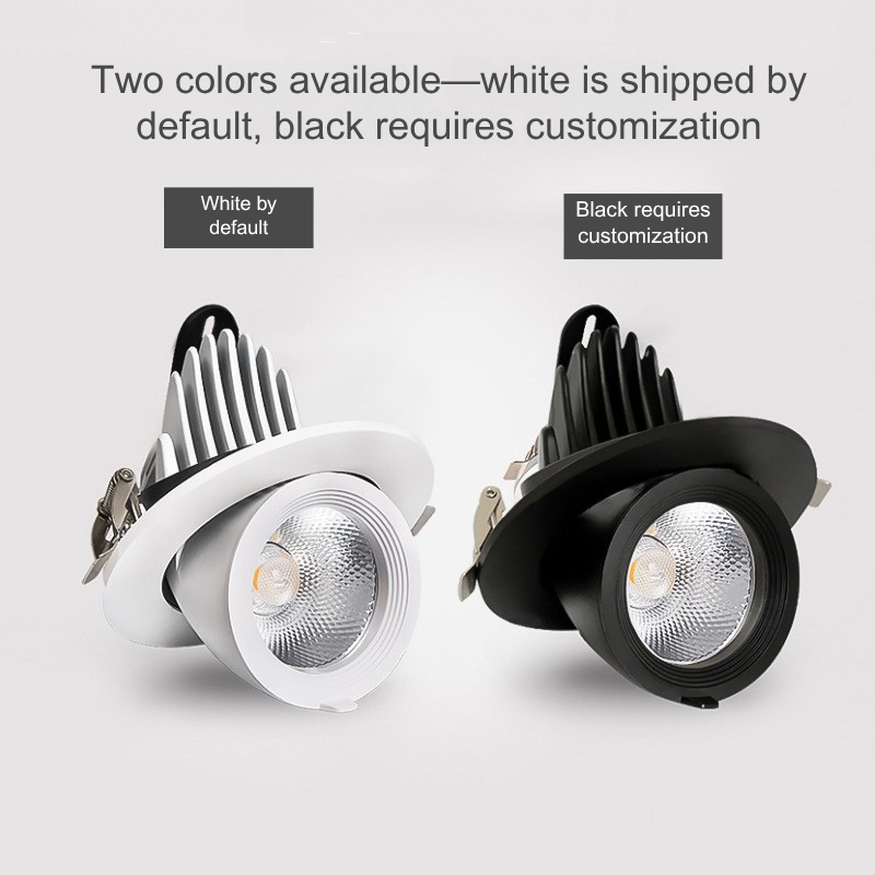 Adjustable Recessed Gooseneck Spotlights for Suspended Ceilings - Perfect for Clothing Store Feature Walls & Backgrounds 17/2