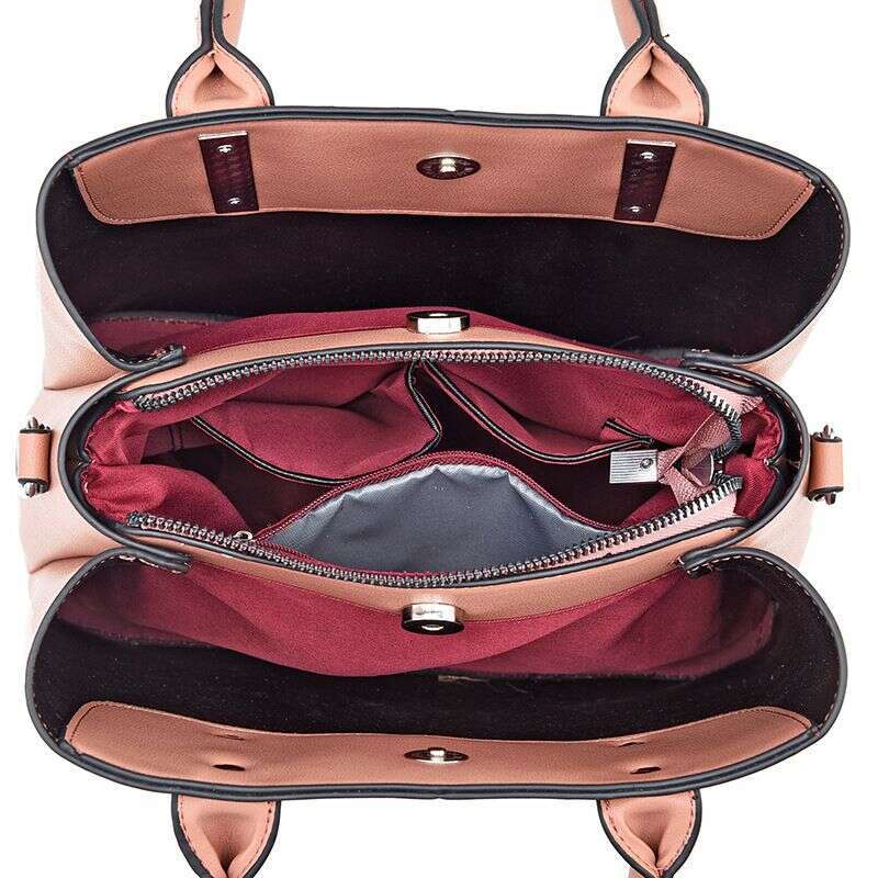 Shichen Bag New Solid Color Handbag Large Capacity Soft Leather Casual Atmosphere Women's Shoulder Bag OLOEY