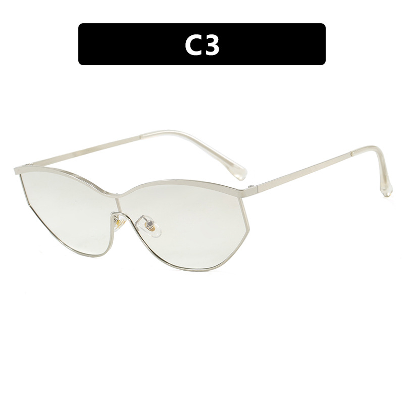 2025 Y2K Futuristic Cat Eye Sunglasses Mirror Lens Tech Shades for Women UV400 Street Style Eyewear