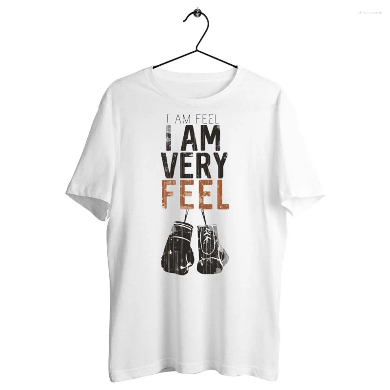 Men's T Shirts Unisex Men Women Black Trim Shirt Usyk I Am Feel Funny Artwork Tee