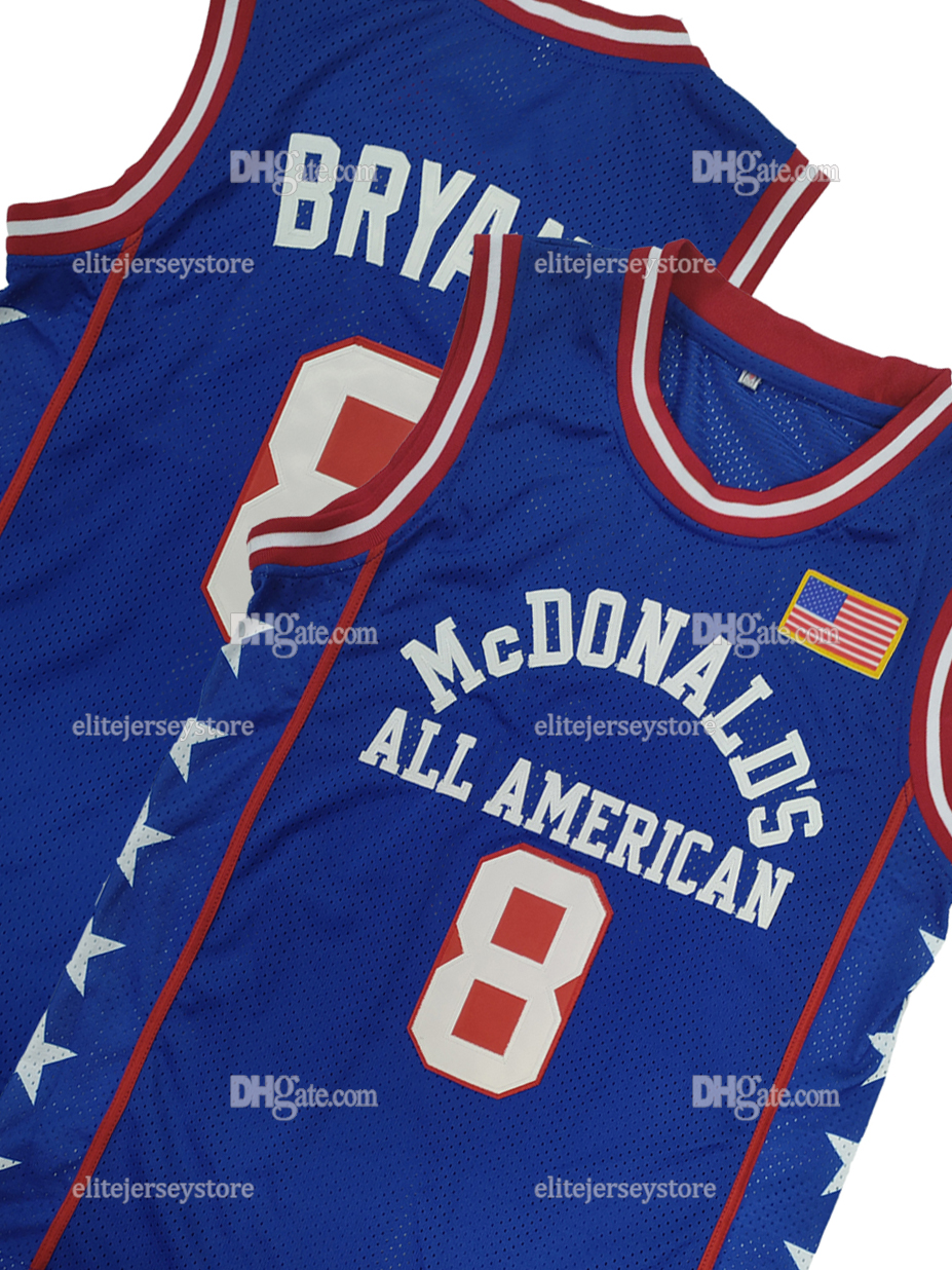 In Stock McDonald'S All American 33 BYANT 15 Cater Basketball Jersey Gift 100% Stitched Embroidered Letter Number Design Retro Classic Sportswear