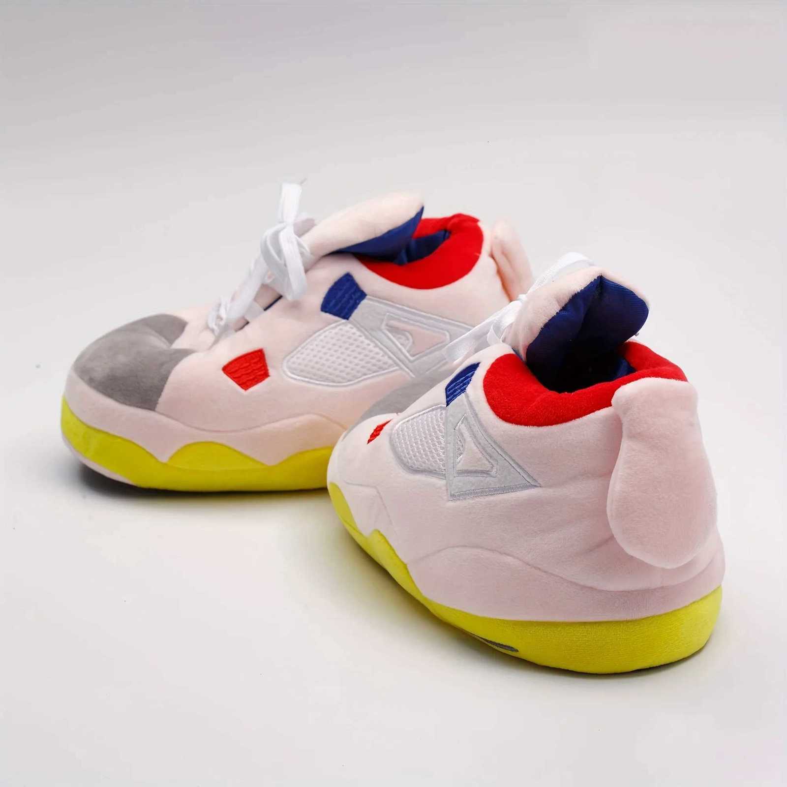 Unisex Funny Basketball Slippers Trainer Slides Warm Winter Shoes Y250818