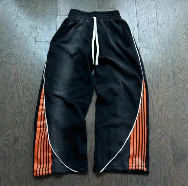 Men's Pants Y2k Fashion Stripes Vintage Harajuku Hip Hop Men Women Jogger Drawstring Sweatpants Oversize Cargo Trousers Streetwear