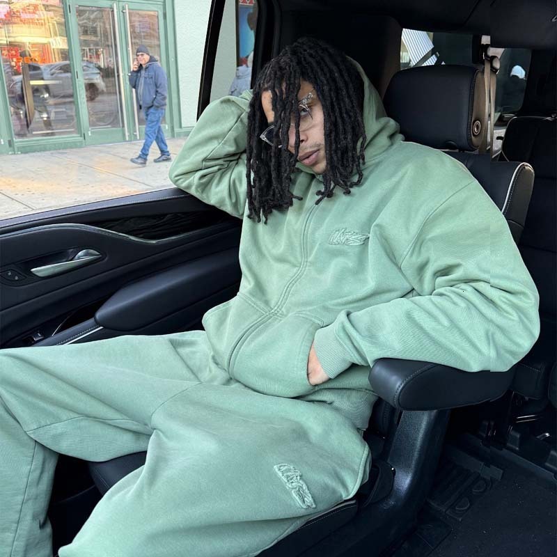 hoodie NOFS Patch Embroidery Fashion Trendy Loose Y2K Hip Hop Streetwear Unisex Sweatshirt and Sweatpants