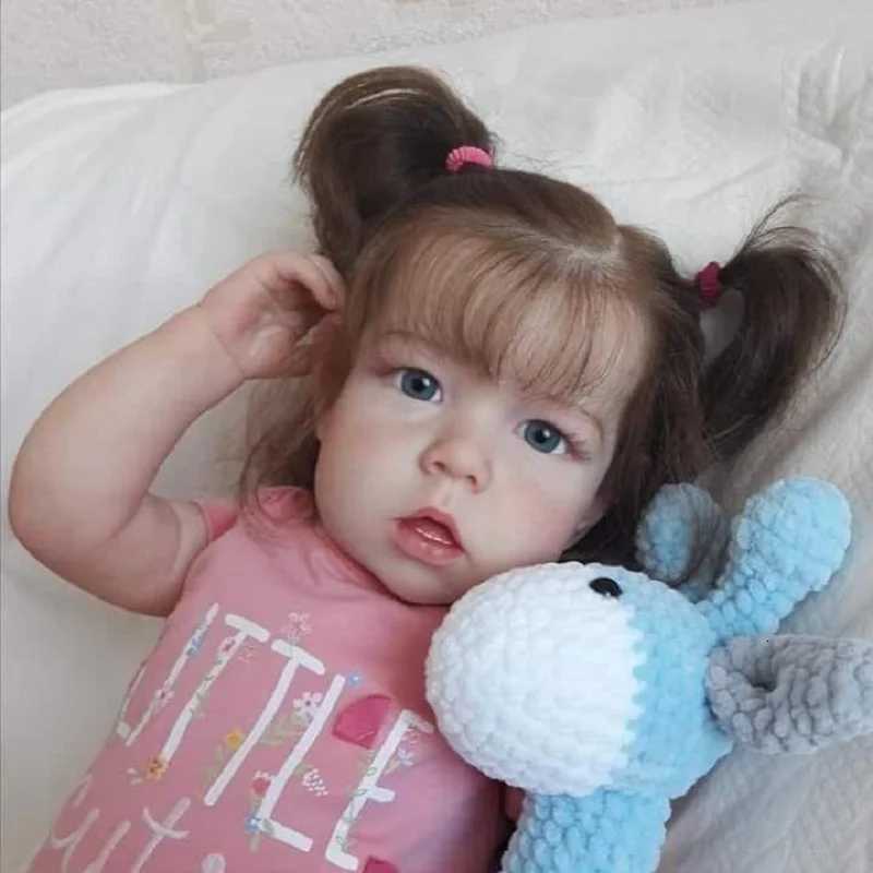 Pret Liam 27 Reborn Baby Doll Handmade Painted Newborn Toddler Baby With Rooted Hair Doll Toys For Kids Dolls For Girls Z250818