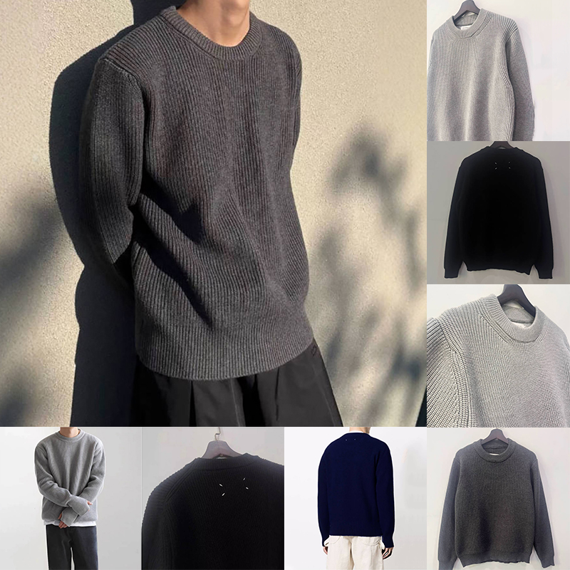 25 Sweaters MM8 Men's Sweaters Designer Small Horse Hoodie Pullover Sweaters Men Women Autumn Winter Business Casual Style Half Pull Jumper