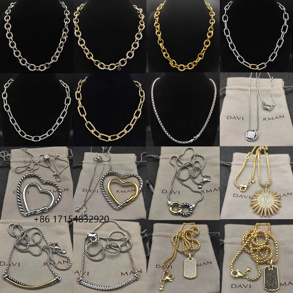 2025 New 925 Sterling Silver DY Classical Style Women's Pendant Necklace Simplicity Exquisite Diamond Elegant and Exquisite Jewelry for Any Occasion