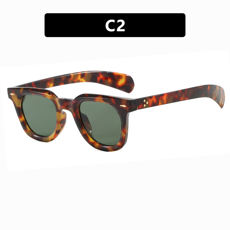 2025 Arrow Accent Square Sunglasses UV400 Polarized Driving Shades for Men Women Vintage Street Style Eye wear