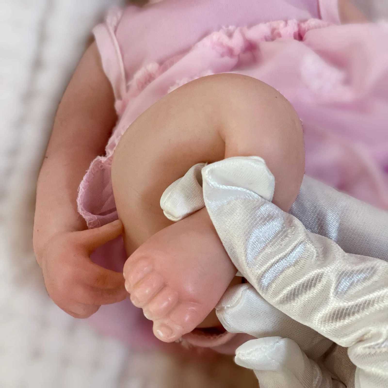 13Inch Open Mouth Pascale Reborn Dolls Full Body Soft Silicone Girl Painted Realistic Silicone Reborn Doll Toys Z250818