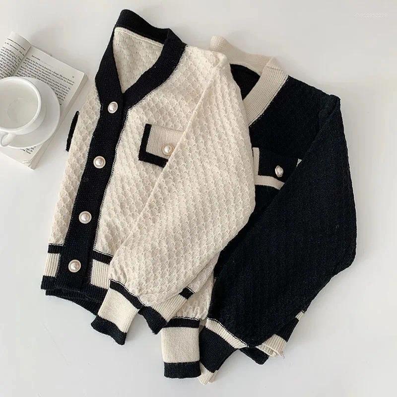 Women's Knits Korean Fashion Loose Long-sleeved Knit Sweater Cardigans Outwear Coat