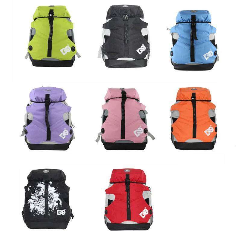 Unisex Professional Roller Skates Backpack Fashion Outdoor Nylon Durable Backpack Multi-pocket Sports Bags