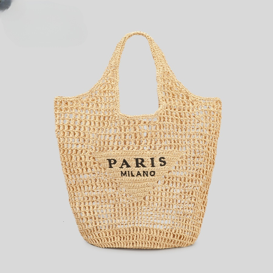 Urban Minimalist Women's Handbag With Free Shipping Designer Luxury Embroidered Letter Mesh Bag Fashion Hollowed Out Handmade Woven Bag Casual Be