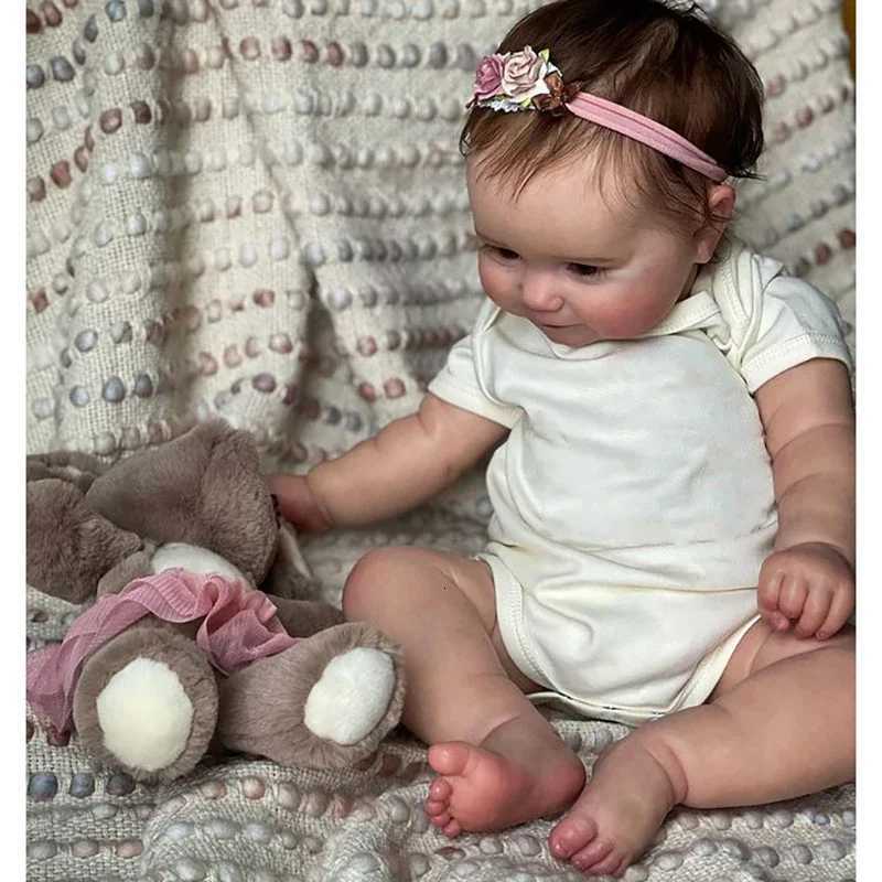 50Cm Full Body Silicone Reborn Baby Doll Maddie Hand-Detailed Painting with Visible Veins Lifelike 3D Skin Reborn Baby Doll Z250818