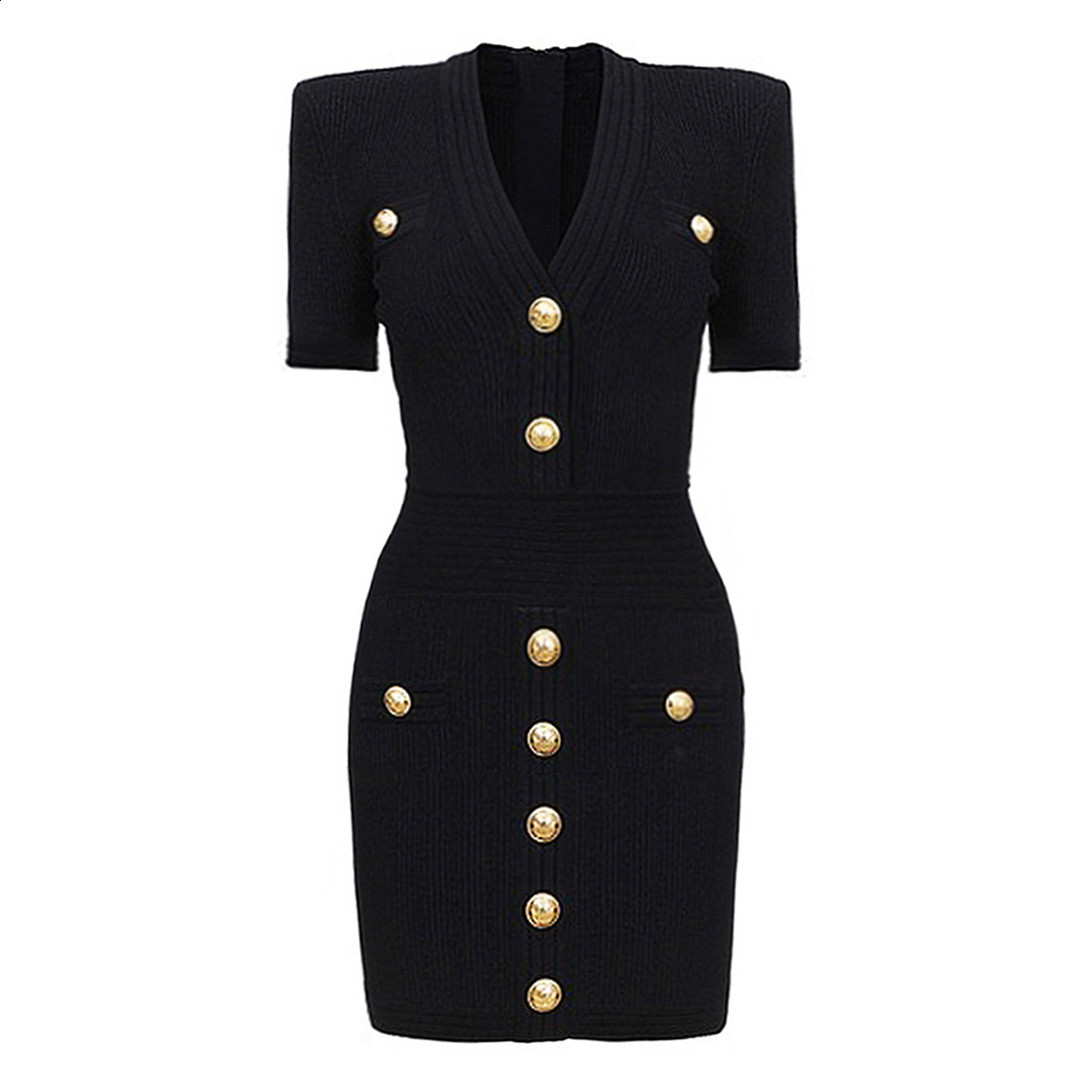 2025 Summer Korean Style Womens Fashion Small Fragrance French Style Short Sleeve A-line Slim Knitted Dress For Women 250718