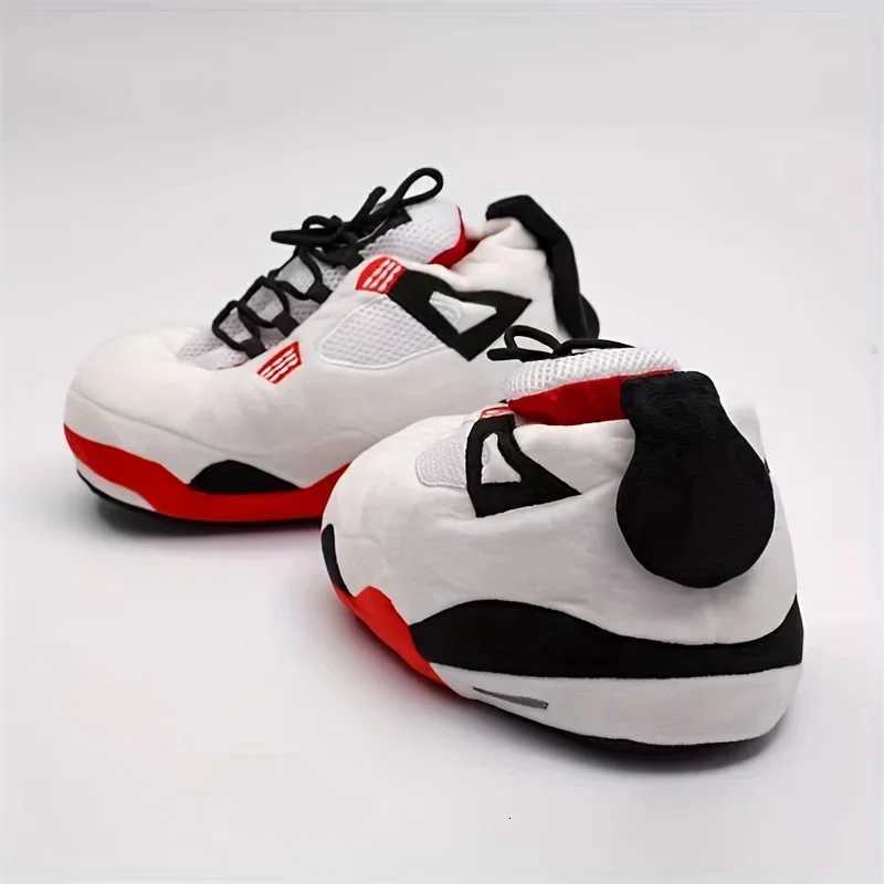 Unisex Funny Basketball Slippers Trainer Slides Warm Winter Shoes Y250818