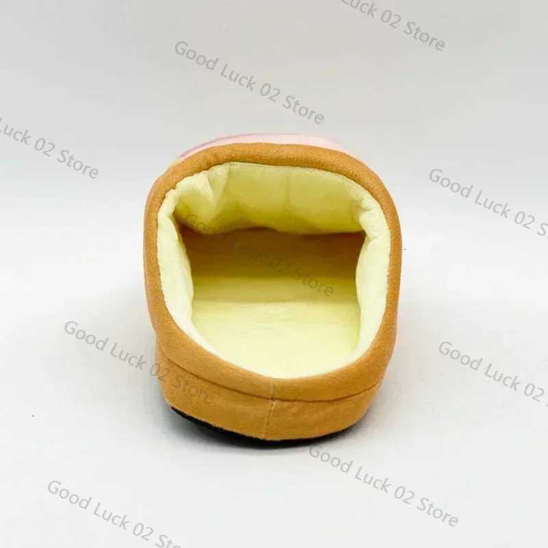 Creative Quirky Simulation Thumb Slippers Short Plush Funny He Couple Shoes Men and Women Winter Thick Warm He Shoes Y250818