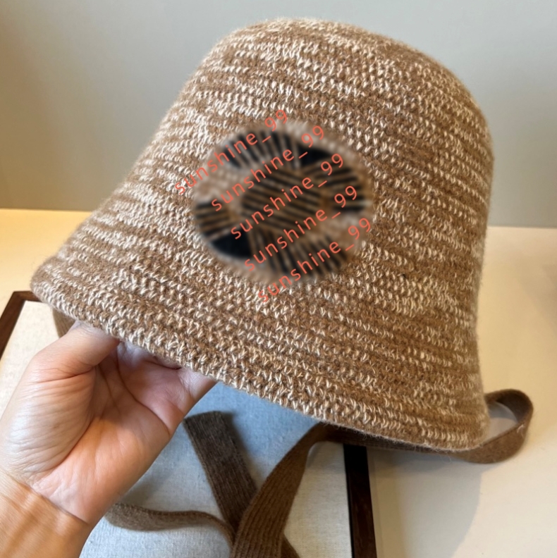 New Channle bucket hat for women linen bucket hat vintage streamer shade breathable bucket hat casquette large brim hat Valentine's Day gift