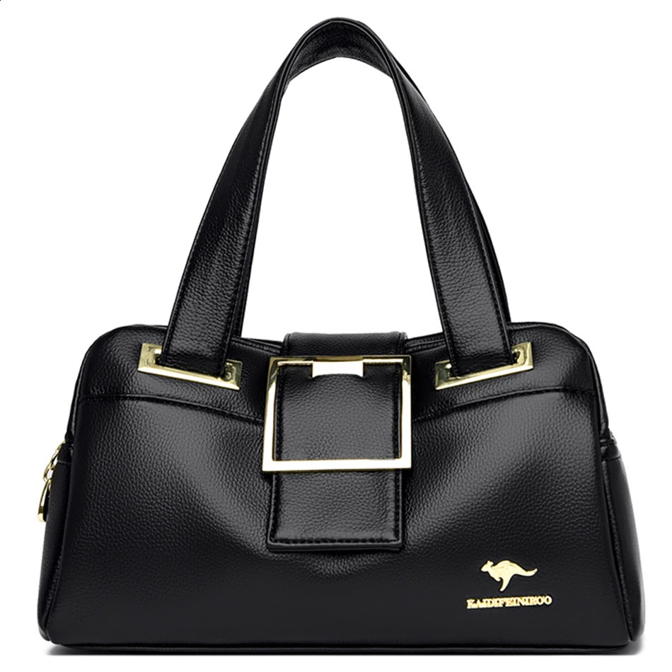 Women Multilayers Tophandle Bag Quality Leather Handbags Purses Female y ner Large Capacity Boston Ladies Sac A Main 250815