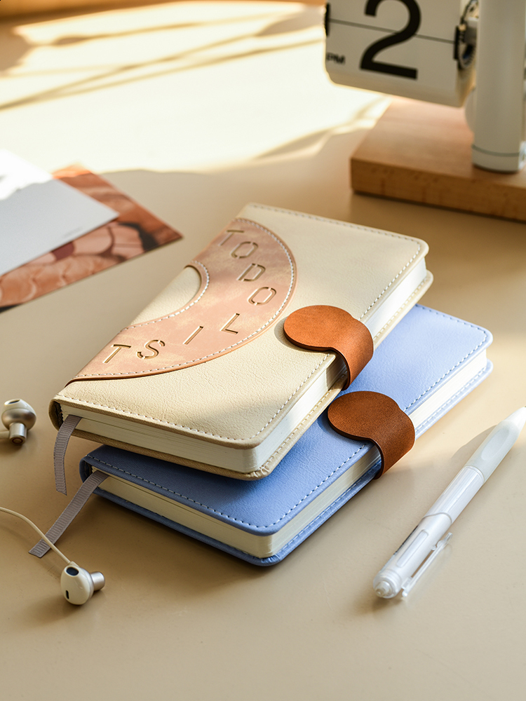 Todolist Planner Daily Check-in Portable A6 Diary High-Value Schedule Book Student Record Pocket Girls Weekly Planner Notebook Time Management Handboo