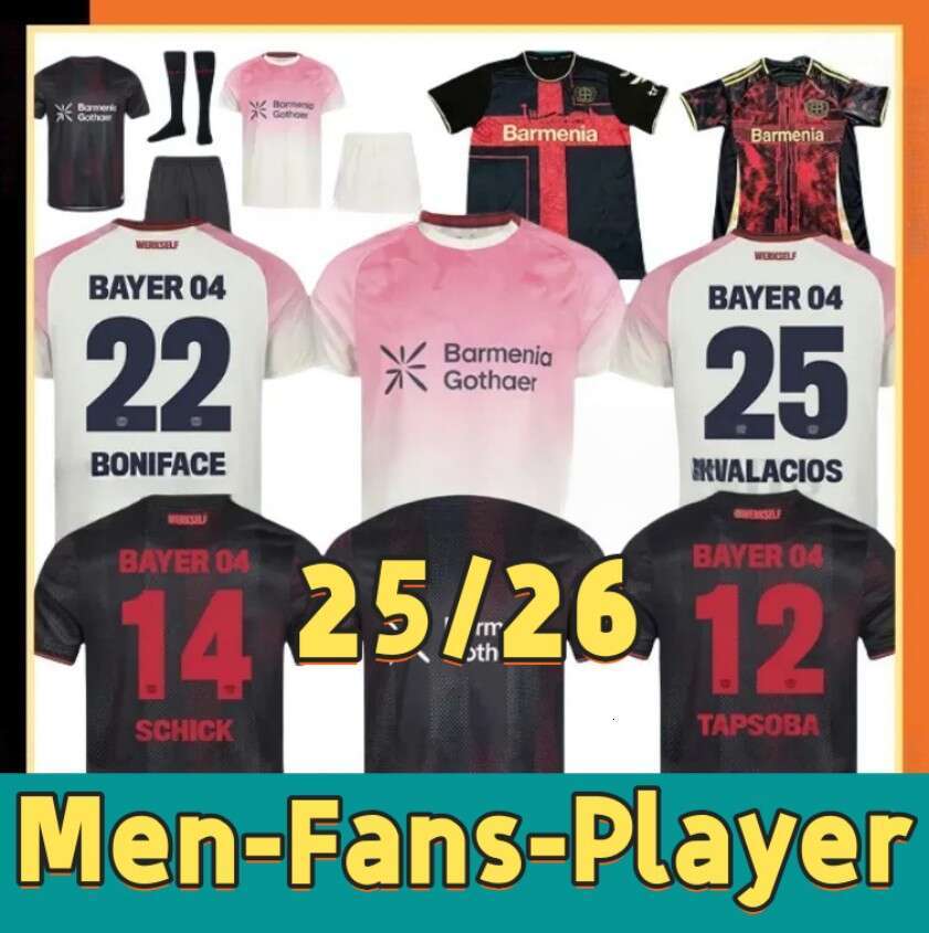 25 26 Leverkusen Soccer Jerseys SCHICK BONIFACE ALEIX GARCIA ADLI HOFMANN 2025 2026 Kits Player Fans GRIMALDO PALACIOS ANDRICH TERRIER Football kid Men Kids