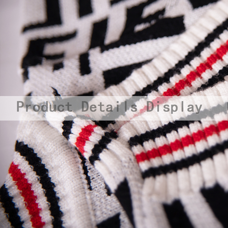 Pet Clothes Warm Winter Medium Small Dog Knitted Sweater Luxury Designer Cardigan Jewelry Decoration Kitten Puppy Coat Poodle