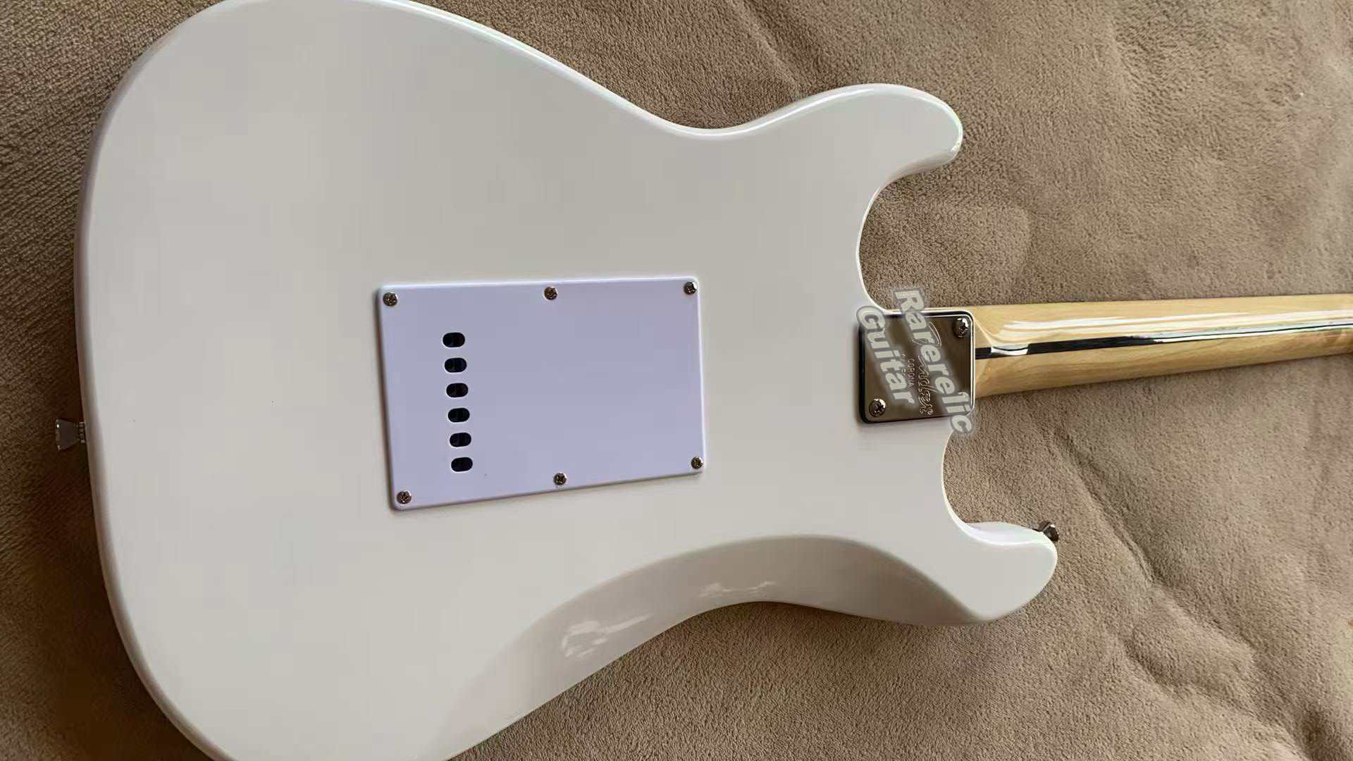 In Stock Artist Ritchie 70s Gray White Electric Guitar Scalloped Rosewood Fingerboard Dot Inlay Vintage Tuners Tremolo Bridge Whammy Bar Ship out in 3