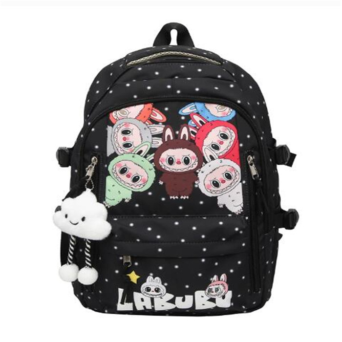 Labubu Kids Backpack Teenager Children Shoulders Bags Cartoon Pattern Students School Bags Boys Girls outdoor Travel Bags